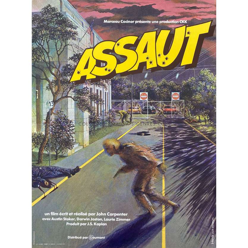 ASSAULT ON PRECINCT 13 Movie Poster- 15x21 in. - 1976 - John Carpenter, Austin Stoker