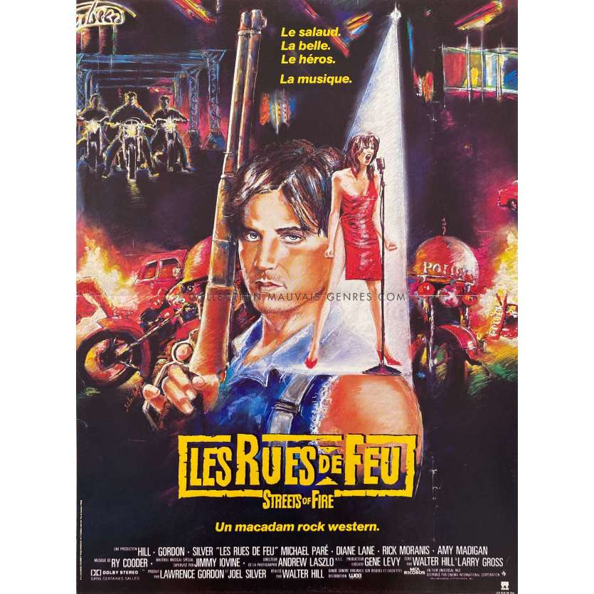 LES RUES DE FEU Affiche de film- 40x54 cm. - 1984 - Michael Paré, Walter Hill