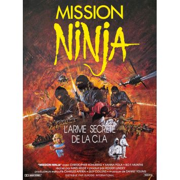 THE NINJA MISSION Movie Poster- 15x21 in. - 1984 - Mats Helge Olsson, Krzysztof Kolberger