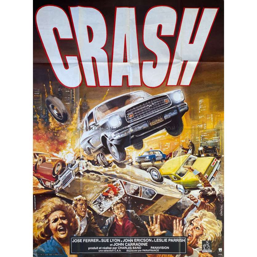 CRASH French Movie Poster 47x63 in. 1996