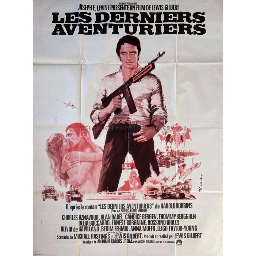 LES DERNIERS AVENTURIERS Affiche de film- 120x160 cm. - 1970 - Charles Aznavour, Lewis Gilbert