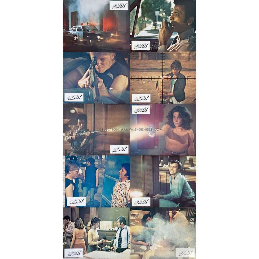 ASSAUT photos de film x10 - 21x30 cm. - 1976 - Austin Stoker, John Carpenter