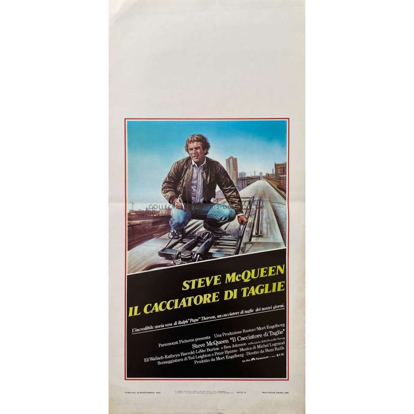 LE CHASSEUR Affiche de film- 33x71 cm. - 1980 - Steve McQueen, Buzz Kulik