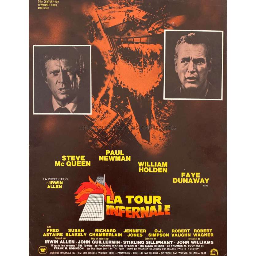 LA TOUR INFERNALE synopsis- 24x30 cm. - 1974 - Steve McQueen, John Guillermin