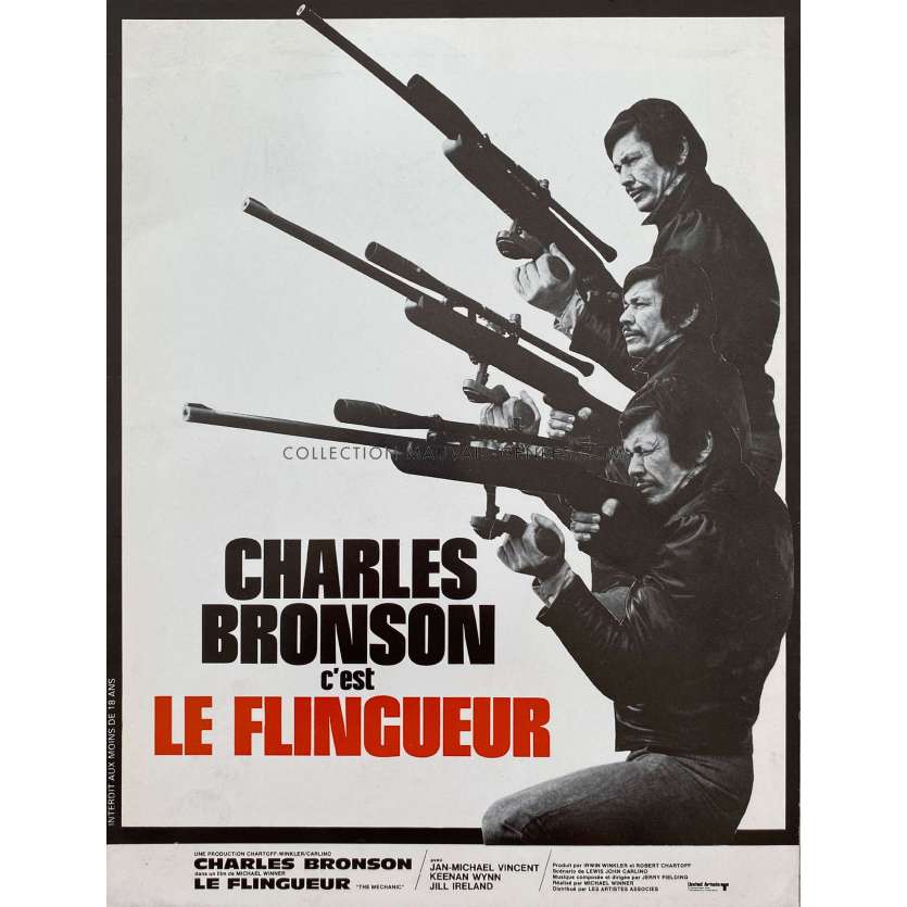 LE FLINGUEUR synopsis- 24x30 cm. - 1972 - Charles Bronson, Michael Winner