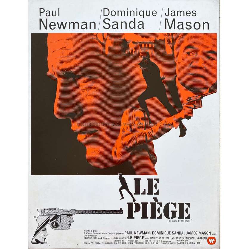 LE PIEGE synopsis- 24x30 cm. - 1973 - Paul Newman, John Huston