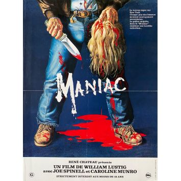 MANIAC Movie Poster- 15x21 in. - 1980 - William Lustig, Joe Spinell