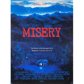 MISERY Affiche de film- 40x54 cm. - 1990 - James Caan, Kathy Bates, Rob Reiner