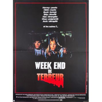 WEEK END DE TERREUR Affiche de film- 40x54 cm. - 1986 - Deborah Foreman, Fred Walton