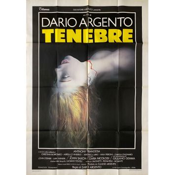 TENEBRES Affiche de film- 100x140 cm. - 1982 - John Saxon, Dario Argento