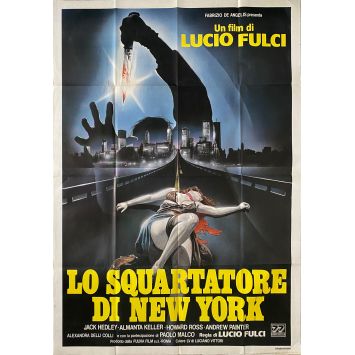 THE NEW YORK RIPPER Movie Poster- 39x55 in. - 1982 - Lucio Fulci, Jack Hedley
