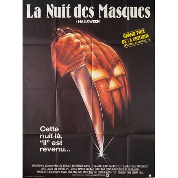 HALLOWEEN LA NUIT DES MASQUES Affiche de film- 120x160 cm. - 1978 - Jamie Lee Curtis, John Carpenter