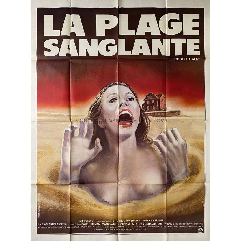 BLOOD BEACH Movie Poster- 47x63 in. - 1980 - Jeffrey Bloom, David Huffman