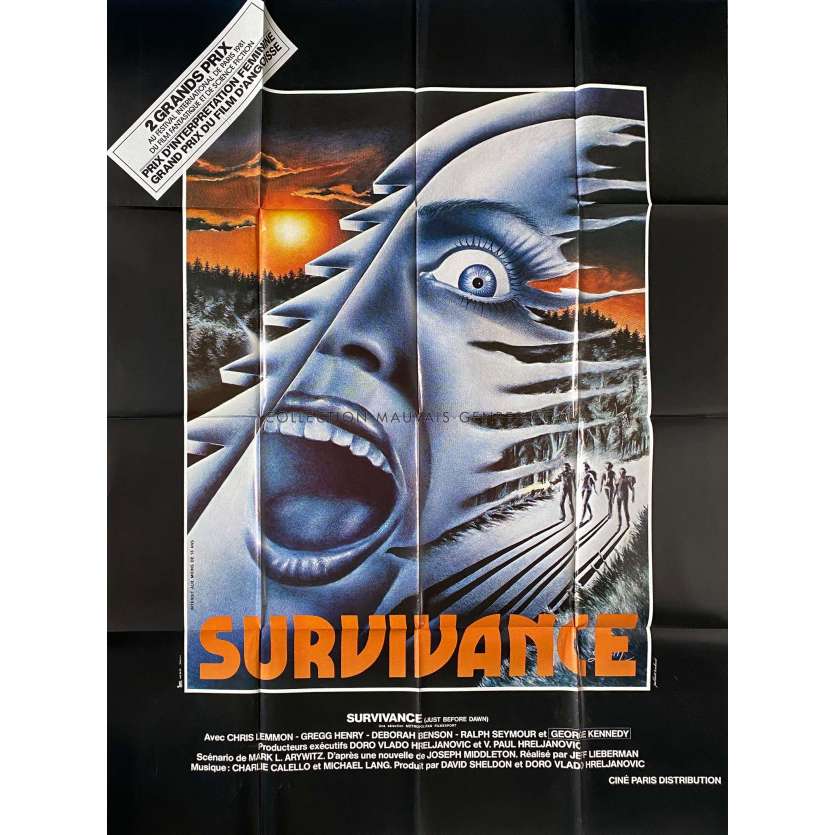 JUST BEFORE DAWN Movie Poster- 47x63 in. - 1981 - Jeff Lieberman, George Kennedy