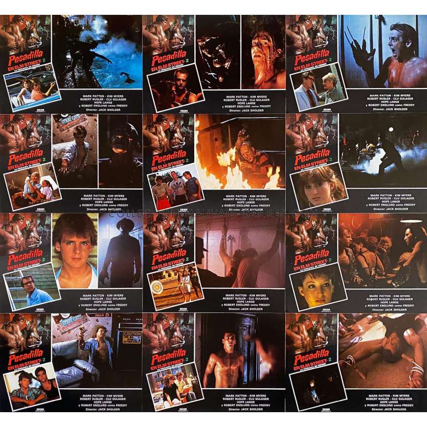 A NIGHTMARE ON ELM STREET II Lobby Cards x12 - 9x13 in. - 1985 - Jack Sholder, Robert Englund