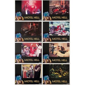 MOTEL HELL Lobby Cards x8 - 11x14 in. - 1980 - Kevin Connor, Rory Calhoun