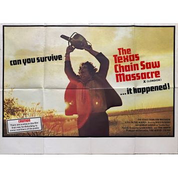 MASSACRE A LA TRONÇONNEUSE Affiche de film X Style (London) - 76x102 cm. - 1974 - Marilyn Burns, Tobe Hooper