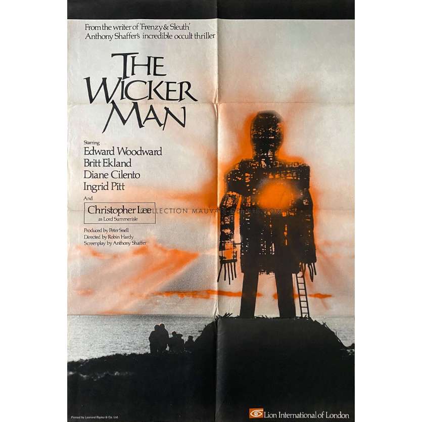 THE WICKER MAN Movie Poster- 27x40 in. - 1973 - Robin Hardy, Christopher Lee