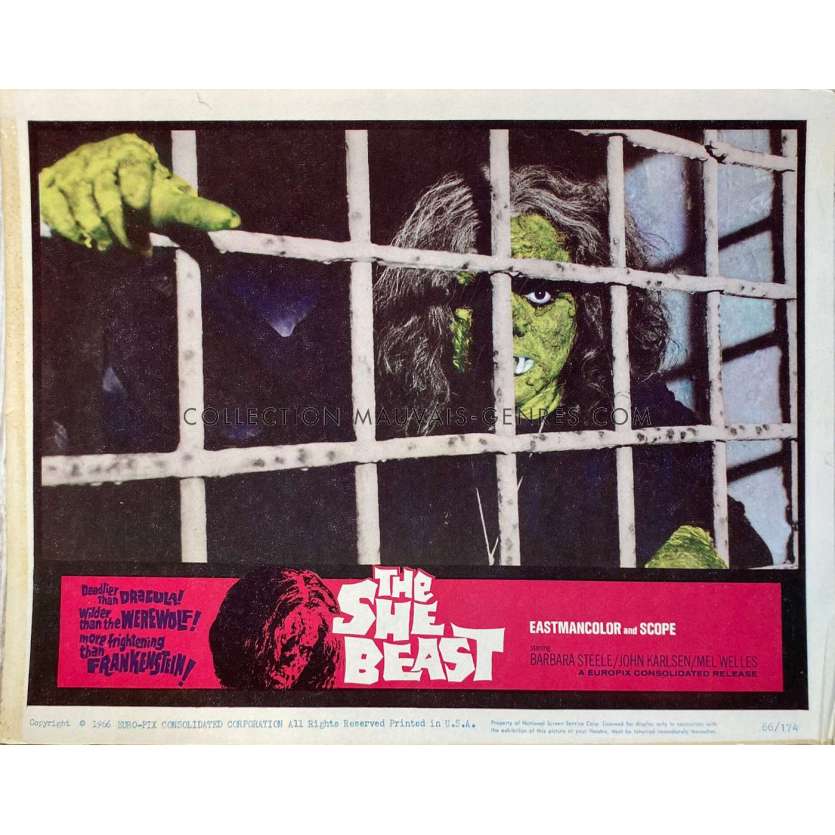 THE SHE BEAST Lobby Card N01 - 11x14 in. - 1966 - Michael Reeves, Barbara Steele