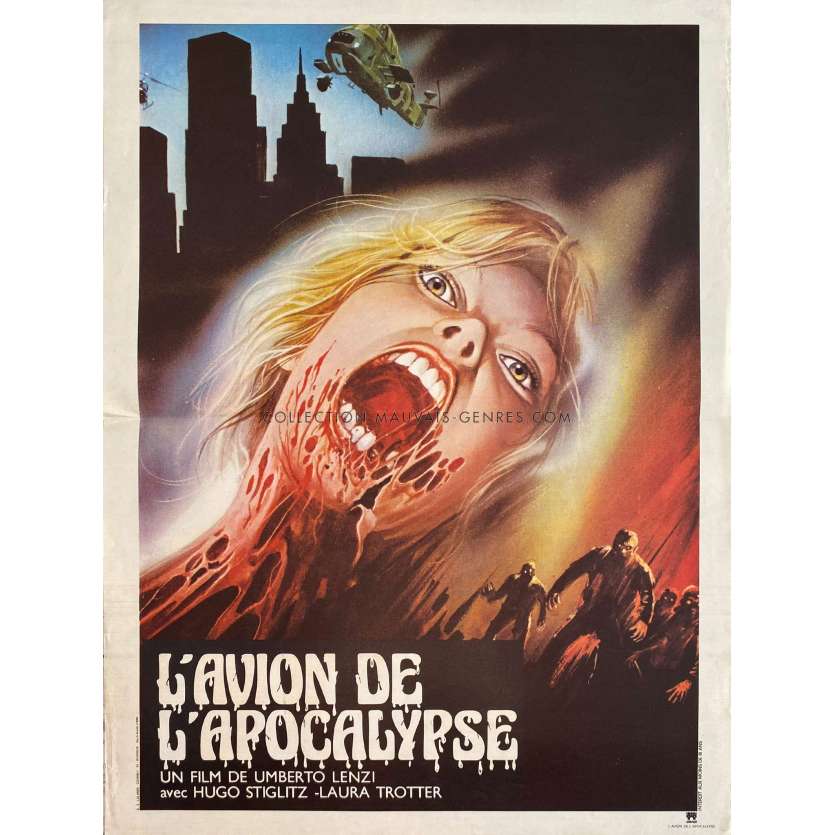 NIGHTMARE CITY Movie Poster- 15x21 in. - 1980 - Umberto Lenzi, Hugo Stiglitz