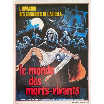 LE MONDE DES MORTS VIVANTS Affiche de film- 40x54 cm. - 1974 - Maria Perschy, Amando de Ossorio