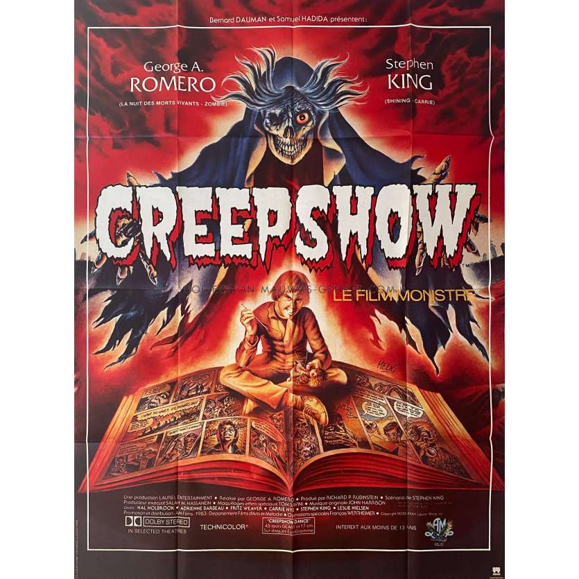 CREEPSHOW Affiche de film- 120x160 cm. - 1982 - Leslie Nielsen, George A. Romero