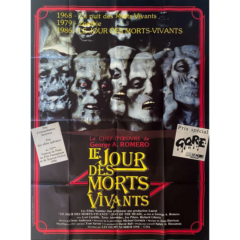 DAY OF THE DEAD Movie Poster- 47x63 in. - 1985 - George A. Romero, Lori Cardille