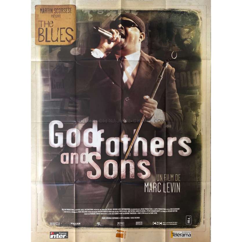 GODFATHERS AND SONS Movie Poster- 47x63 in. - 2003 - Marc Levin, Chuck D, Muddy Waters