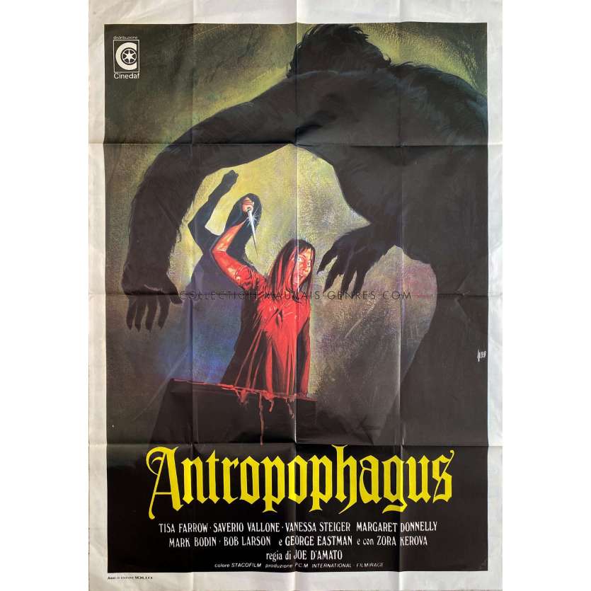 ANTHROPOPHAGEOUS Affiche de film- 100x140 cm. - 1980 - George Eastman, Joe D'Amato