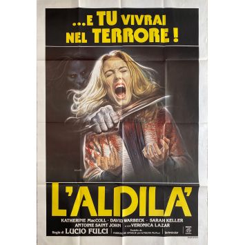 L'AU DELA Affiche de film- 100x140 cm. - 1981 - Catriona MacColl, Lucio Fulci
