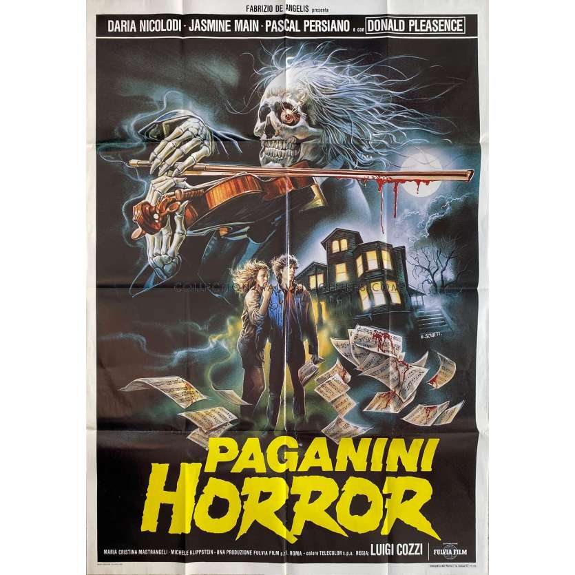 PAGANINI HORROR Movie Poster- 39x55 in. - 1988 - Luigi Cozzi, Daria Nicolodi