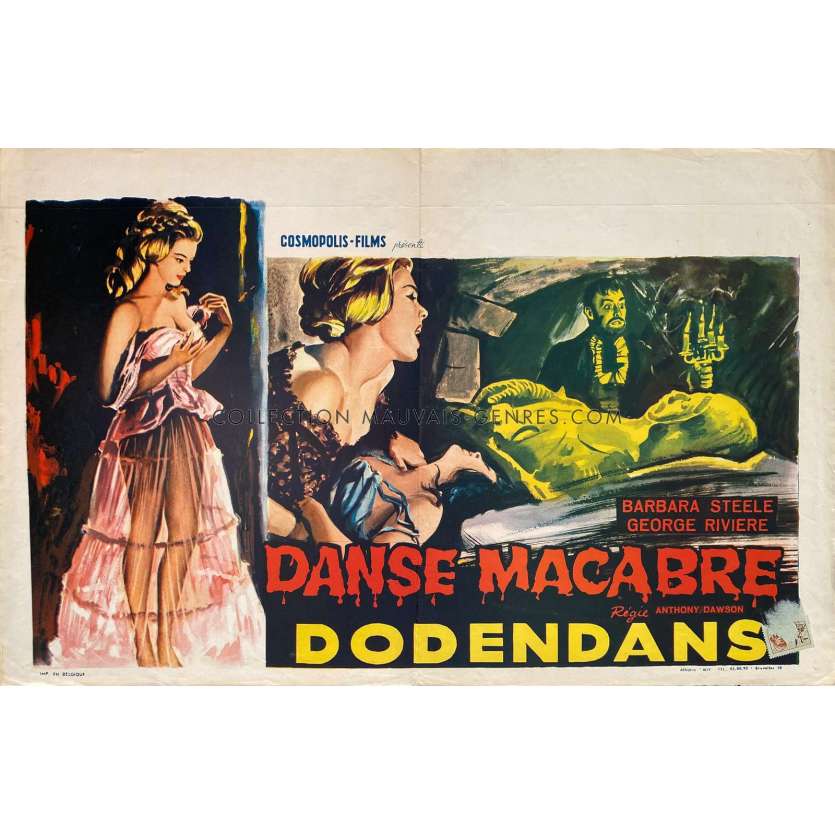 CASTLE OF BLOOD Movie Poster- 14x21 in. - 1964 - Antonio Margheriti , Barbara Steele
