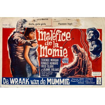 LES MALEFICES DE LA MOMIE Affiche de film- 35x55 cm. - 1964 - Terence Morgan, Michael Carreras
