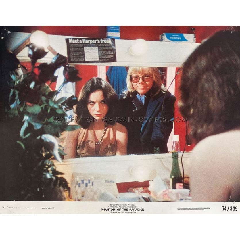 PHANTOM OF THE PARADISE Lobby Card N05 - 11x14 in. - 1974 - Brian de Palma, Paul Williams