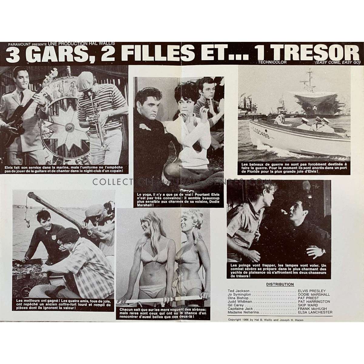 EASY COME, EASY GO French Herald/Trade Ad 9x12 in. 1967 4p