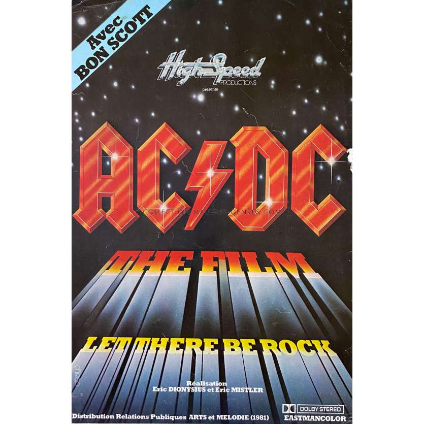 AC/DC LET THERE BE ROCK Synopsis 2p - 21x30 cm. - 1980 - Angus Young, Bon Scott