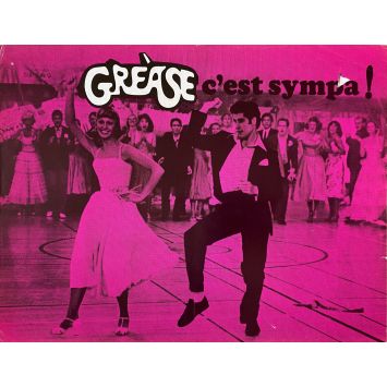 GREASE Synopsis 4p - 21x30 cm. - 1978 - John Travolta, Randal Kleiser