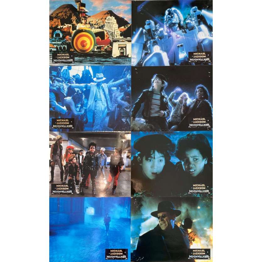 MOONWALKER Lobby Cards x8 - 9x12 in. - 1988 - Jerry Kramer, Michael Jackson