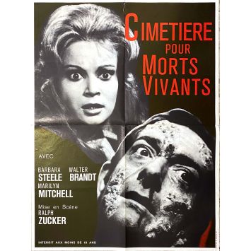 CIMETIERE POUR MORTS VIVANTS Affiche de film- 60x80 cm. - 1965 - Barbara Steele, Massimo Pupillo