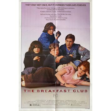 THE BREAKFAST CLUB Movie Poster- 27x41 in. - 1985 - John Hugues, Molly Ringwald