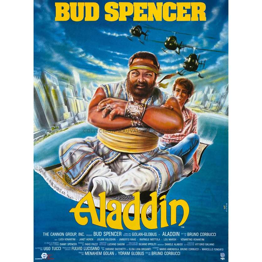 ALADDIN (1986) Movie Poster- 15x21 in. - 1986 - Bruno Corbucci, Bud Spencer