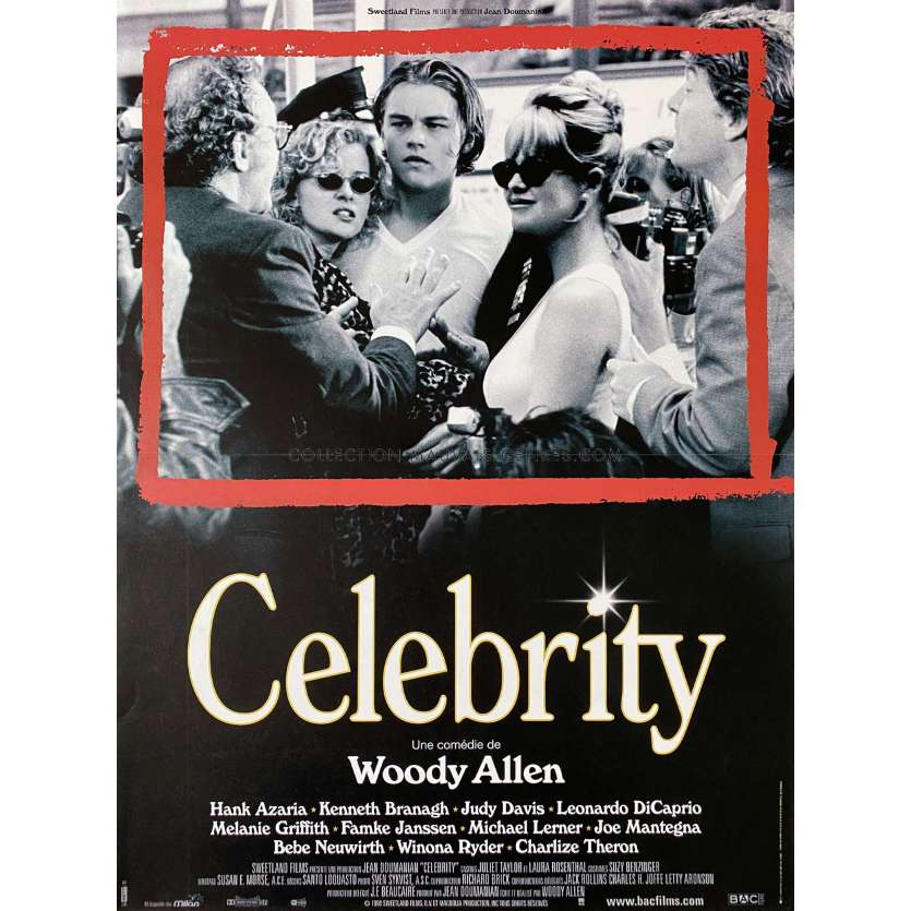 CELEBRITY Affiche de cinéma- 40x54 cm. - 1998 - Leonardo DiCaprio, Woody Allen