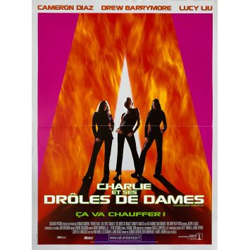 CHARLIE ET SES DROLES DE DAMES Affiche de cinéma- 40x54 cm. - 2000 - Cameron Diaz, Drew Barrymore, Lucy Liu, McG