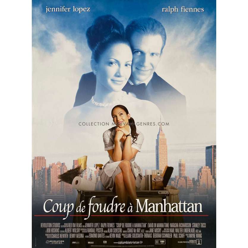 MAID IN MANHATTAN Movie Poster- 15x21 in. - 2002 - Wayne Wang, Jennifer Lopez