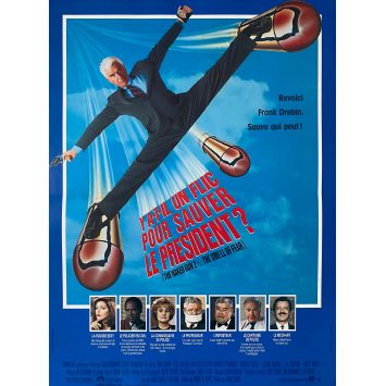 Y A T'IL UN FLIC POUR SAUVER LA REINE Affiche de cinéma- 40x54 cm. - 1988 - Leslie Nielsen, David Zucker