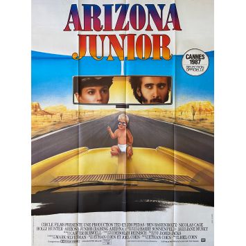 ARIZONA JUNIOR Affiche de cinéma- 120x160 cm. - 1987 - Nicolas Cage, Joel Coen