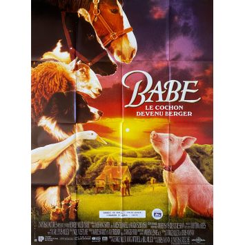 BABE Affiche de cinéma- 120x160 cm. - 1995 - James Cromwell, Chris Noonan