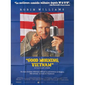 GOOD MORNING VIETNAM Affiche de cinéma- 120x160 cm. - 1987 - Robin Williams, Barry Levinson