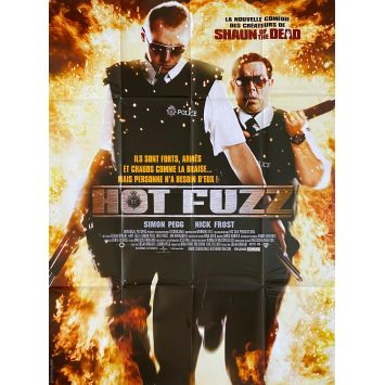 HOT FUZZ Affiche de cinéma- 120x160 cm. - 2007 - Simon Pegg, Nick Frost, Edgar Wright