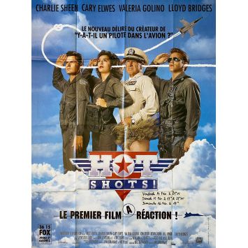 HOT SHOTS Movie Poster- 47x63 in. - 1991 - Jim Abrahams, Charlie Sheen